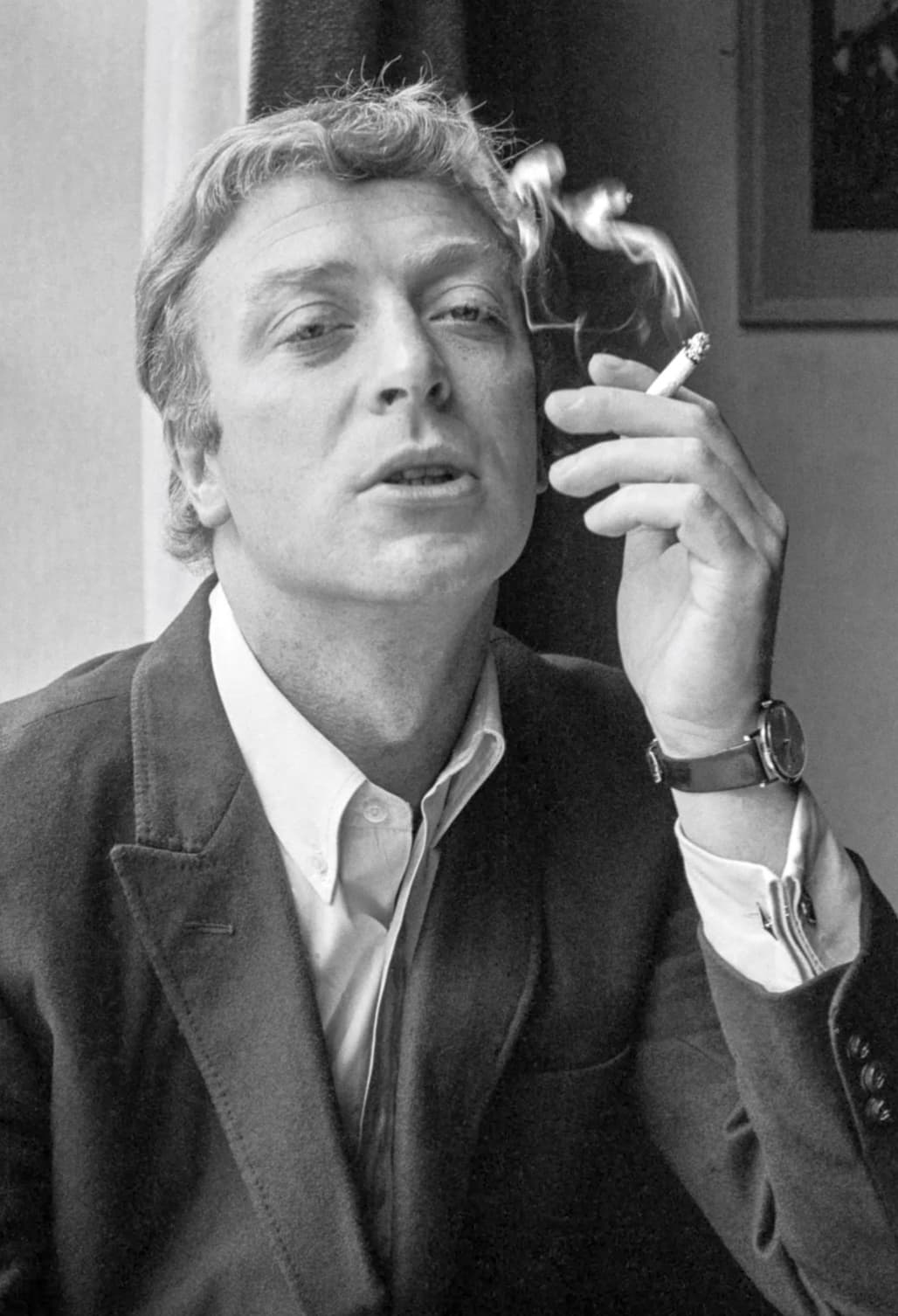 “Michael Caine taking a break from being Alfie in 1965.”